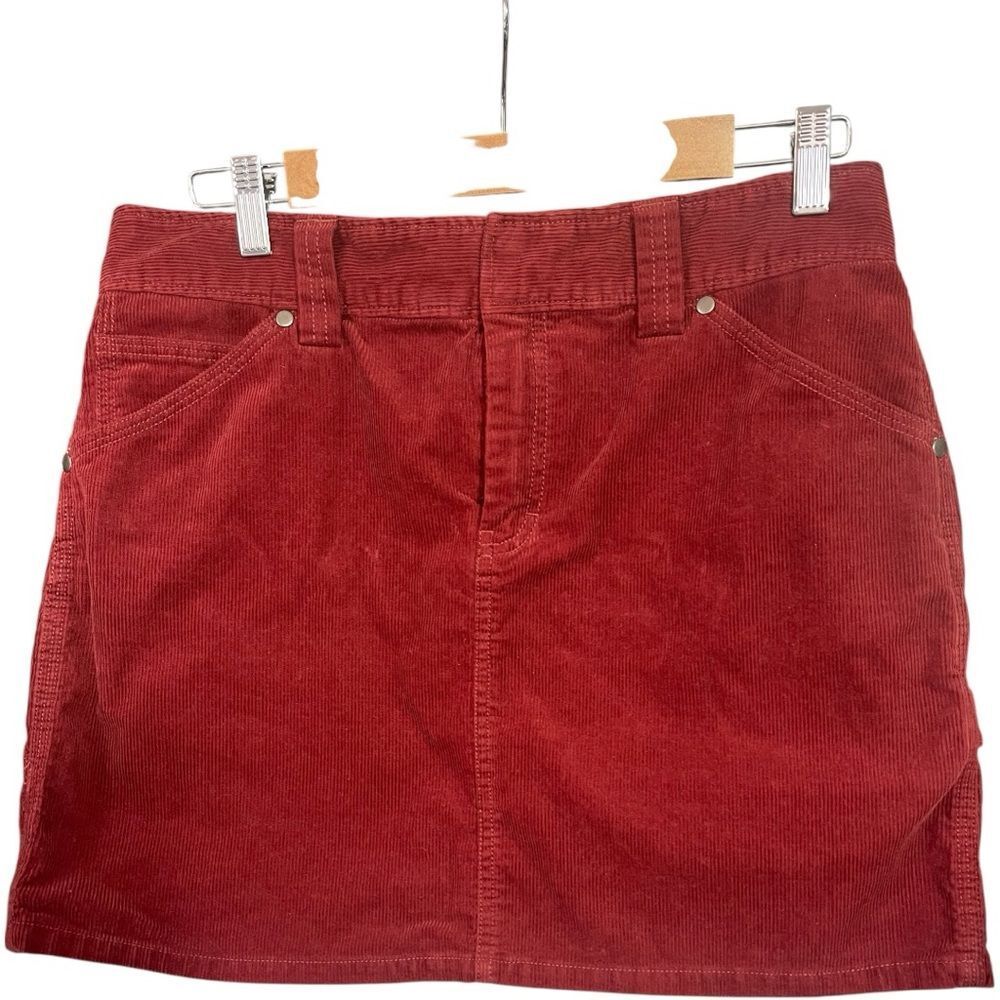 J. Crew Rust Corduroy Pencil Skirt